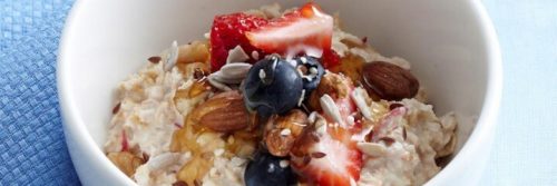 healthy brilliant muesli bowl nuts blueberry strawberry