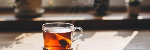 tea cup on table