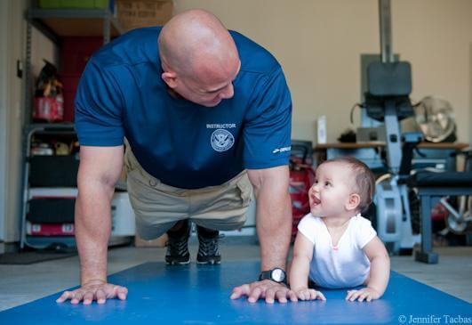 dad and child yoga